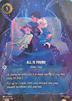 Disney Lorcana All Is Found Foil Enchanted 220/204 EN Archazia's Island - Image 3