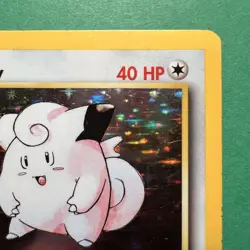 Pokemon TCG Clefairy 6/130 Base Set Holo Unlimited Rare Card LP - Image 3