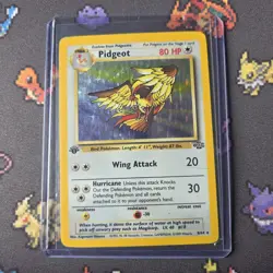 Pidgeot 8/64 1st Edition Jungle Holo Pokemon Card WOTC 1999 - Image 1