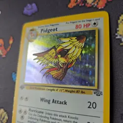 Pidgeot 8/64 1st Edition Jungle Holo Pokemon Card WOTC 1999 - Image 3