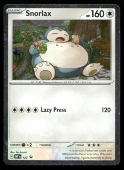 Snorlax Promo SV: Scarlet & Violet Promo Cards 122 NM - Image 1