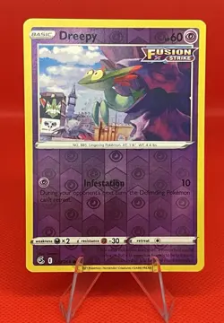 Dreepy 128/264 Reverse Holo - Fusion Strike - Pokemon - Image 1