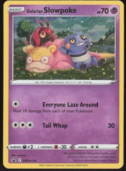 Galarian Slowpoke SWSH126 Holo Promo Sword & Shield Promo Pokemon Holo Near Mint - Image 1
