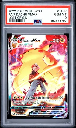 PSA 10 PIKACHU VMAX TG17/TG30 FULL ART LOST ORIGIN POKEMON ⚡ - Image 1