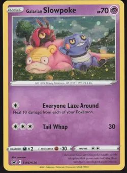 Galarian Slowpoke SWSH126 Holo Promo Sword & Shield Promo Pokemon Holo Near Mint - Image 1
