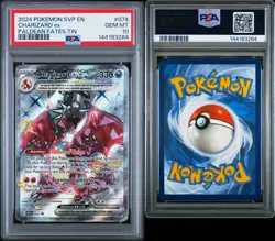 2024 Pokemon SVP EN Charizard EX Paldean Fates Tin #074 PSA 10 - Image 3