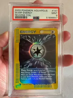 2003 Pokemon - Warp Energy Reverse Holo E Reader Aquapolis 147/147 - PSA 9 Mint! - Image 2