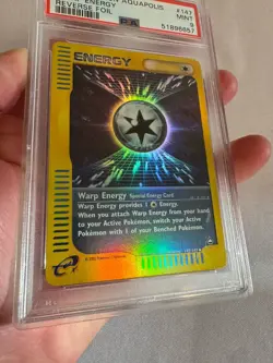 2003 Pokemon - Warp Energy Reverse Holo E Reader Aquapolis 147/147 - PSA 9 Mint! - Image 4