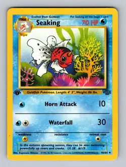 Seaking 46/64 Uncommon Jungle Pokemon 1st Edition Moderately Played - Image 1