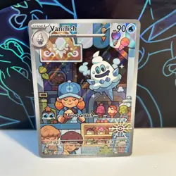 Pokemon TCG Vanillish 190/182 Holo Paradox Rift Snowflake Stamp Holiday Promo!! - Image 1
