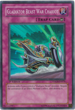 Yu-Gi-Oh! Gladiator Beast War Chariot (NM) 1st Edition Super Rare TDGS-EN074 - Image 1