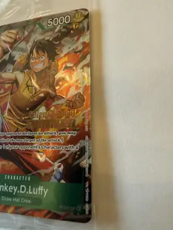 One Piece Monkey D. Luffy P-135 Promo Foil English Prerelease Winner - Image 3
