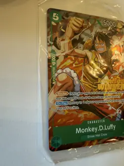 One Piece Monkey D. Luffy P-135 Promo Foil English Prerelease Winner - Image 5