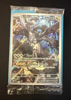 N's Zekrom MEP 031 Ascended Heroes Black Star Promo Holo Pokemon TCG Card SEALED - Image 1