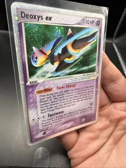 Deoxys ex (Speed Forme) 93/106 Pokemon Emerald Holo Card Eng Damaged - Image 4