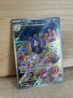 Pokemon TCG Wugtrio Card 224/091 SV Paldean Fates PACK FRESH! - Image 1
