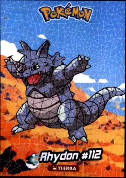 Pokemon Crystal Card Collection Set #112 Rhydon Cracked Ice Holo - Image 1