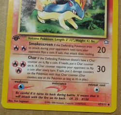 Quilava 47/111 1st Edition Uncommon Non-Holo Neo Genesis Pokemon Card LP - Image 3
