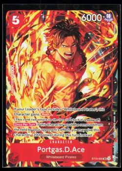One Piece Promotion Cards #ST15-005 Portgas.D.Ace (Illustration Box Vol.5) - Image 1