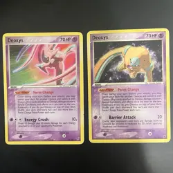 Pokemon TCG EX Deoxys 2 card lot: 17/107 & 18/107 English Regular - Image 1