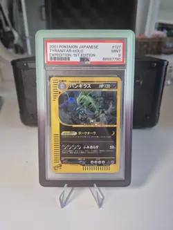 PSA9 Tyranitar 1st Ed Expedition 127/128 Holo Mint Japanese Pokemon e Card 2001 - Image 1