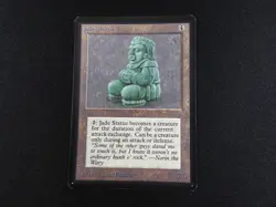 Jade Statue LP [Limited Edition Beta] Mtg Magic Free Tracking! - Image 1