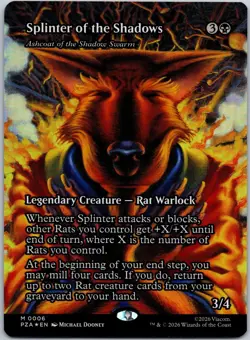 Splinter of the Shadows 0006 (Borderless) Foil Mythic TMNT Near Mint - Image 1