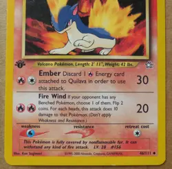 Quilava 46/111 1st Edition Uncommon Non-Holo Neo Genesis Pokemon Card LP - Image 3