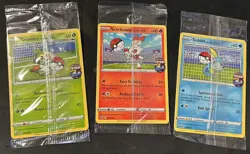 Pokemon Scorbunny Grookey Sobble On The Ball NM Futsal On The Ball Sealed Set - Image 1