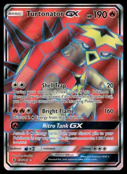 Pokemon Cards Turtonator GX 131/145 Guardians Rising Holo LP *2 - Image 1