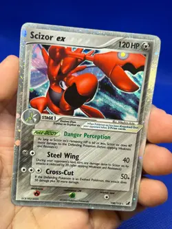 2005 Pokemon Unseen Forces Scizor ex 108/115 Ultra Rare MP/HP - Image 2