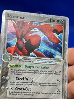 2005 Pokemon Unseen Forces Scizor ex 108/115 Ultra Rare MP/HP - Image 3