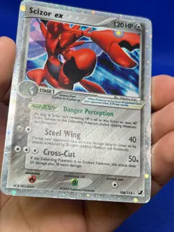 2005 Pokemon Unseen Forces Scizor ex 108/115 Ultra Rare MP/HP - Image 4