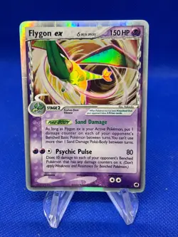 2006 Pokemon EX Dragon Frontiers Flygon ex (Delta Species) 92/101 Ultra Rare DMG - Image 1