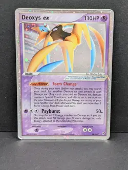 Deoxys ex (Attack Forme) 98/107 Deoxys Holo Rare Pokemon TCG Nintendo HP+ - Image 1