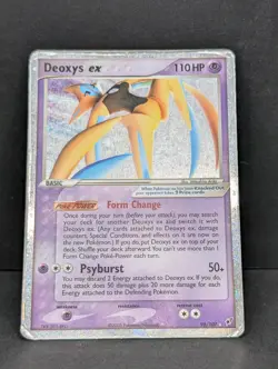 Deoxys ex (Attack Forme) 98/107 Deoxys Holo Rare Pokemon TCG Nintendo HP+ - Image 3