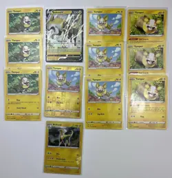12 Card Lot Of Yamper & Boltund Pokemon TCG Sword Shield Ultra Rare V Holo - Image 1
