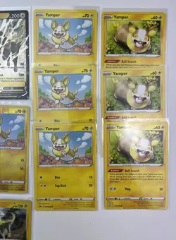 12 Card Lot Of Yamper & Boltund Pokemon TCG Sword Shield Ultra Rare V Holo - Image 3
