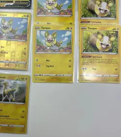 12 Card Lot Of Yamper & Boltund Pokemon TCG Sword Shield Ultra Rare V Holo - Image 4