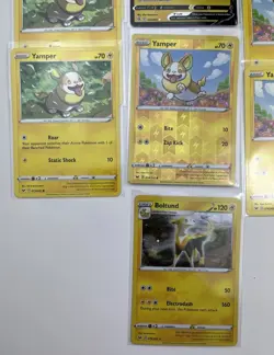 12 Card Lot Of Yamper & Boltund Pokemon TCG Sword Shield Ultra Rare V Holo - Image 5