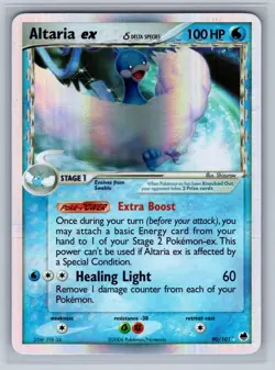 Altaria ex 90/101 Holo EX Rare Dragon Frontiers Pokemon Holo Moderately Played - Image 1
