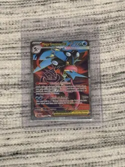 Mega Greninja EX 100/086 BREAKthrough Full Art Holo Ultra Rare Pokemon TCG - Image 1