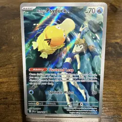 Misty’s Psyduck 193/182 SV10: Destined Rivals Illustration Rare Holo Near Mint - Image 1