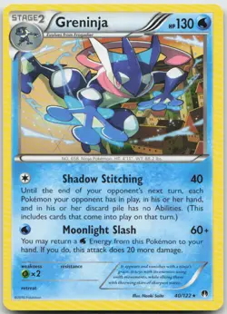 Greninja 40/122 Rare BREAKpoint Pokemon TCG NM - Image 1