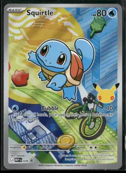 Pokemon TCG Pokemon Squirtle Promo Holo #039 First Partner Illustration - Image 1