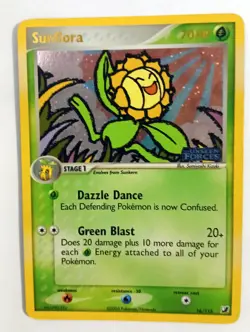 Sunflora 16/115 Pokemon EX Unseen Forces 2005 Reverse Holo Rare Stamped - MP - Image 1