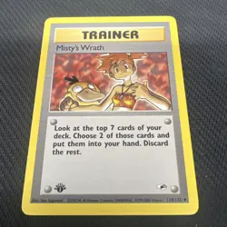Pokemon 2000 Gym Heroes First Edition: Misty's Wrath (114/132) LP - Image 1