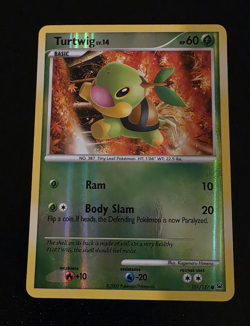 Pokemon TCG Turtwig 101/127 Platinum Reverse Holo - Ships PWE - Image 1