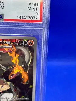 Pokemon Destined Rivals Team Rocket’s Houndoom 191/182 Illustration Rare PSA 9 - Image 4