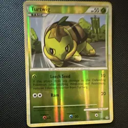 Pokemon TCG Turtwig Platinum Common Reverse Holo 67/95 English 2010 - Image 1